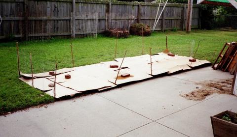 Step 3: poultry netting